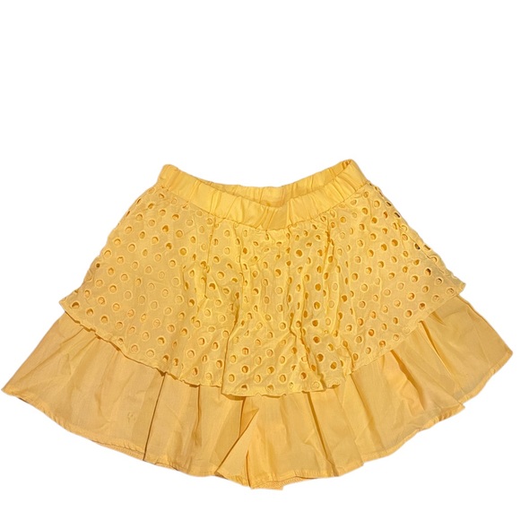 CBR Yellow skirts w Pant & Top with zipper back. Size L Chic me - Picture 8 of 10